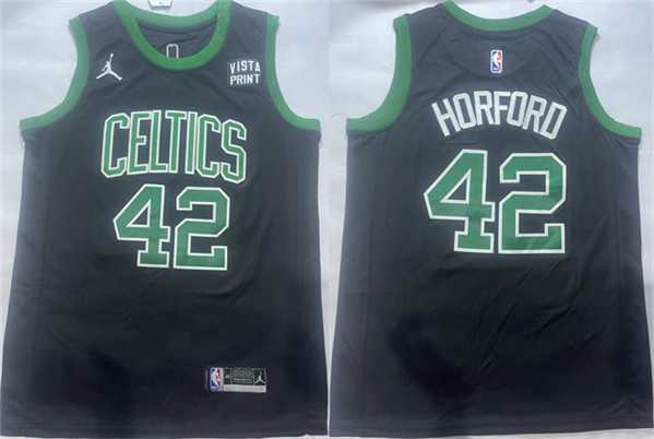 Mens Boston Celtics #42 Al Horford Black Statement Edition Stitched Basketball Jersey